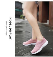 Zapatos para caminar para mujer, zapatillas de calcetín a la moda, mocasines cómodos y transpirables, zapatos informales antideslizantes - details 17