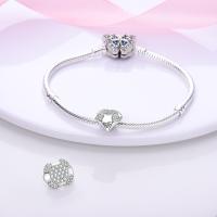Encantos de Serie Zirconia de Plata Esterlina S925 100% Real para Mujeres Joyería Fina de Cumpleaños Ajuste a Pulsera y Bangle de 3mm - details 17