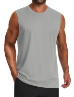 MAGCOMSEN Camiseta sin mangas para hombre UPF 50+ Camisa sin mangas de algodón Camisas de entrenamiento de gimnasio informales ligeras Camiseta de enfriamiento muscular - details 13