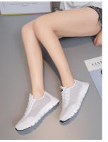 Zapatos deportivos de moda de las mujeres hueco transpirable deportes zapatos casuales bajo fondo suave de malla zapatos para correr - details 12