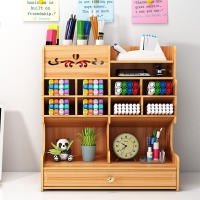 Caja de almacenamiento de papelería, portalápices, estante de almacenamiento de escritorio - details 1