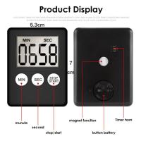 Nuevo temporizador de cocina Digital con pantalla LCD grande, reloj magnético fuerte con cuenta atrás, temporizador portátil ultrafino para tareas - details 1