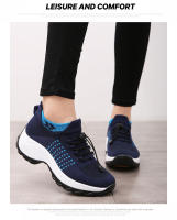 Zapatos de Caminada para Mujer Calcetines de Moda Zapatillas Transpirables Cómodos para Cuidado Postparto Plataforma Casual Loafers Antideslizantes - details 13