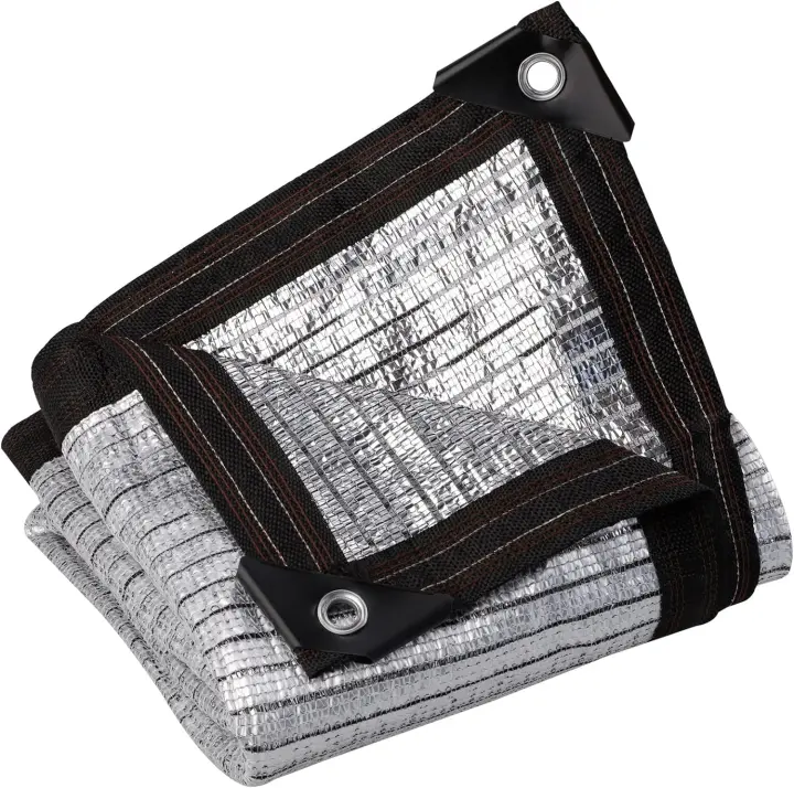 Tela de Sombra Reflectante Aluminet Malla de Plata para Bloqueo Solar Ideal para Flores y Plantas en Invernadero, Patio y Césped Resistente al Agua Construcción de China - 1