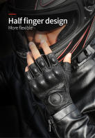 Guantes de cuero Real para motocicleta, impermeables, a prueba de viento, cálidos, transpirables, táctiles, para invierno y verano - details 32