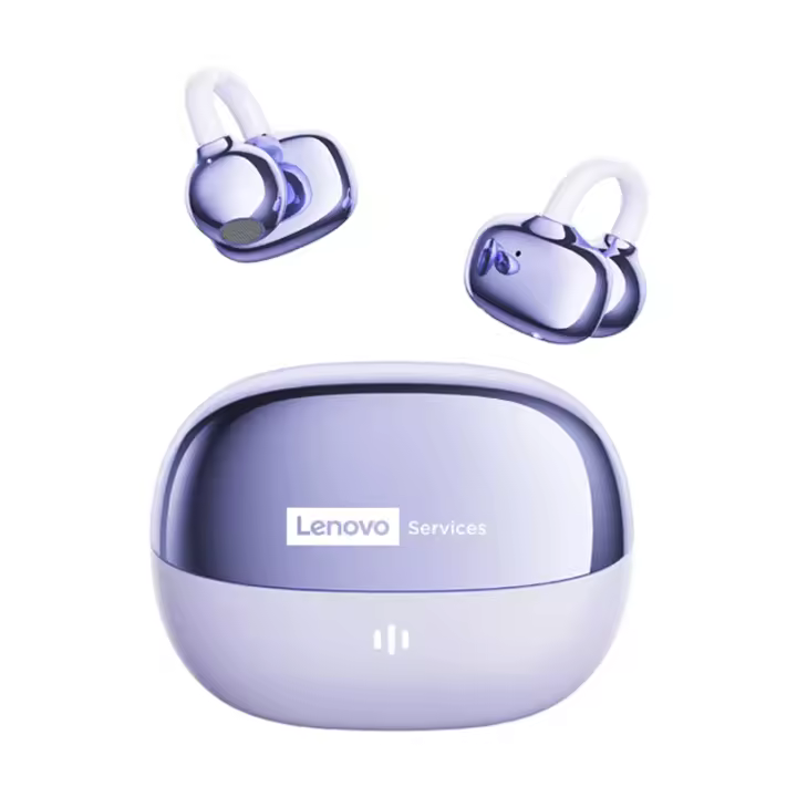 Auriculares inalámbricos Lenovo LE302 con Bluetooth 6,0, batería de larga duración, auriculares deportivos con clip para la oreja, auriculares estéreo HIFI con cancelación de ruido - 1