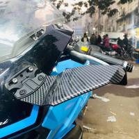 Para Honda CBR500R CBR400R CBR 650R CBR650R CBR1000RR espejos laterales de motocicleta Winglets ala de viento retrovisor giratorio ajustable - details 4