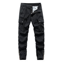 Pantalones Cargo Retro de Invierno para Hombres Comodidad de Algodón, Largo Completo, Múltiples Bolsillos, Estilo Casual de Sweat - details 7