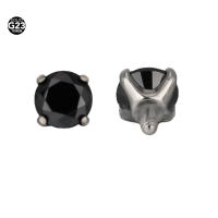 Gema CZ de titanio ASTM F136, accesorio con rosca interna para Labret Lip Stud, bolas de repuesto, Tragus Helix, pendientes, parte superior dérmica, 2,5-4mm, 2 unidades - details 1