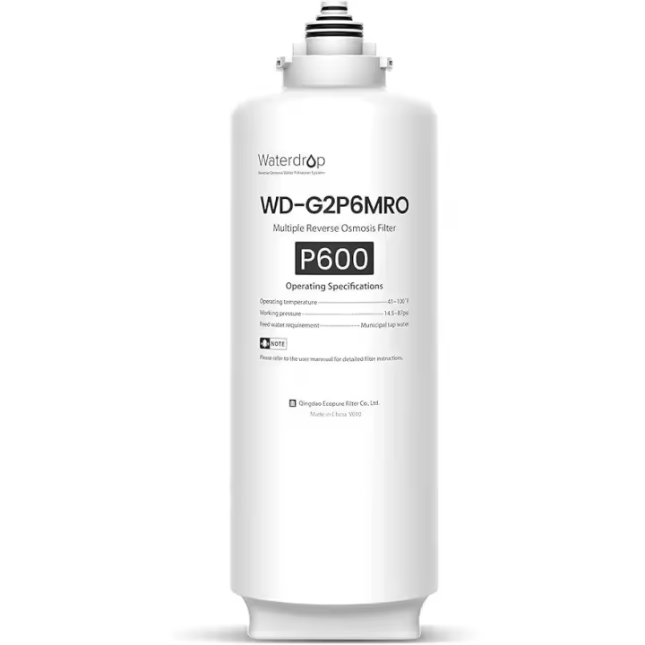 Waterdrop Filtro WD-G2P6MRO, repuesto para sistema de ósmosis inversa WD-G2P600-W - 1