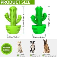 Juguete masticable para perros en forma de Cactus, juguete para limpiar los dientes de mascotas, juguete para moler los dientes de las mascotas, suministros para mascotas, productos interactivos para masticar - details 3