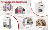 Rcynview Mesita de Noche LED Madera Resistente a Arañazos con 2 Puertos USB y 2 Enchufes - details 6