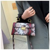 Elegante Bolso de Mano de Cuero PU Patrón de Piel de Serpiente Impermeable, Resistente al Desgaste - details 36