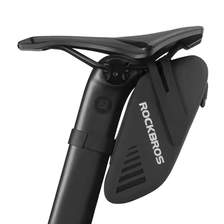 ROCKBROS-bolsa para SILLÍN de bicicleta, resistente al agua, con capacidad de 0,6 l, para colgar luces traseras - 1