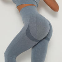 Nessaj-pantalones de yoga de cintura alta, mallas push up para fitness, 24 colores - details 10