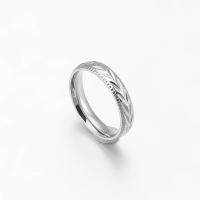 Anillo de Boda de Acero Inoxidable Joyería de Moda para Parejas en Color Oro Plata - details 3