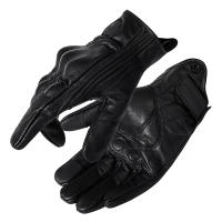 Guantes de cuero Real para motocicleta, impermeables, a prueba de viento, cálidos, transpirables, táctiles, para invierno y verano - details 22