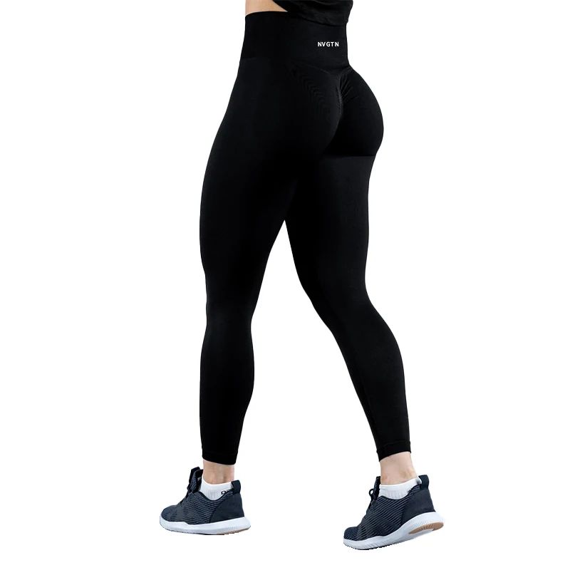 NVGTN-mallas dinámicas profesionales para mujer, pantalones sin costuras, suaves, para Fitness, Yoga, gimnasio, correr, bicicleta, 2,0