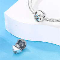 Encanto de Cierre Seguro de 925 Plata Esterlina Original para Mujeres Joyería DIY Cuentas Material Metal Pulsera de Zirconio - details 27