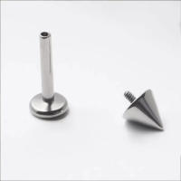 Starbeauty Tito Plata Gótica Espina de Labio Joyería de Cuerpo de Grado Implantable - details 1