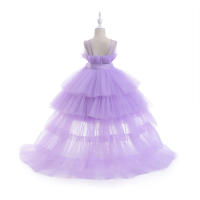 Summer Pink Trailing Lace Baby Girl Dress Toddler 1st Birthday Party Princess Dresses for Girl Formal Puffy Wedding Gown Vestido - details 29