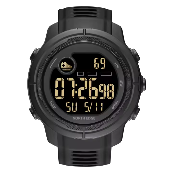NORTH EDGE MARS5 Reloj para hombre Reloj deportivo original para exteriores Monitorización de frecuencia cardíaca y oxígeno en sangre Reloj deportivo digital resistente al agua hasta 50 m Compatible con sistemas Android e IOS - 1