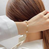 Pulsera de Perlas Vintage Acero Inoxidable y Perlas Encapuche Accesorio de Mano Elegante para Mujeres Mayores de 8 Años - details 6