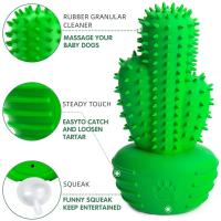 Juguete masticable para perros en forma de Cactus, juguete para limpiar los dientes de mascotas, juguete para moler los dientes de las mascotas, suministros para mascotas, productos interactivos para masticar - details 4