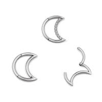 Anillo de titanio para la nariz F136 cz, aro de segmento con bisagras en forma de luna de 8-10mm, cartílago para la oreja, tragus helix, piercing para la nariz, joyería para el cuerpo - details 1