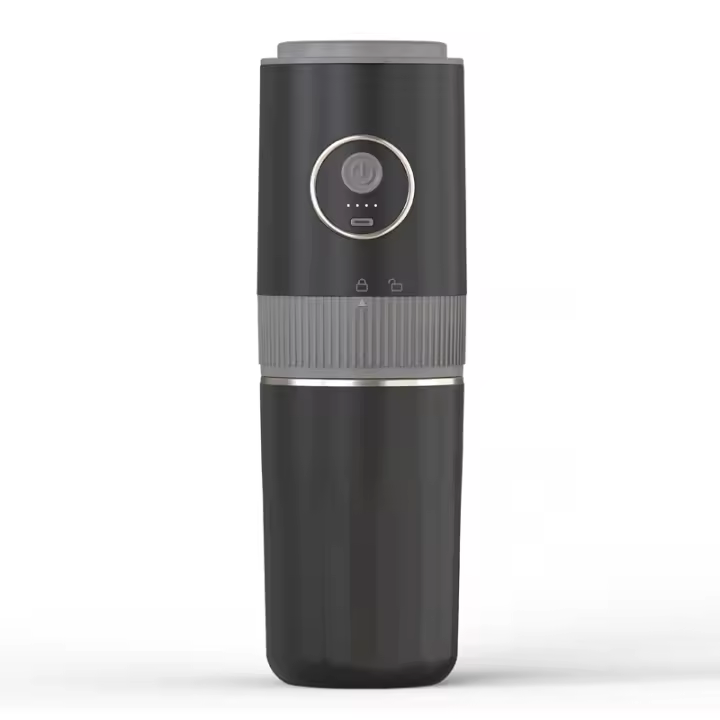 Cafetera Todo en Uno Ideal para Viajes - Molinillo Integrado, Máquina de Espresso Portátil y Mini Taza para Verter, para el Hogar y Exteriores - 1