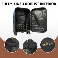Maleta de Tela de Mano de 20 Pulgadas, Expandible para Cabina de Avión, con 4 Ruedas Giratorias, Maletas de Embarque Expandibles, Maleta Trolley de Gran Capacidad - details 4