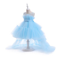 Summer Pink Trailing Lace Baby Girl Dress Toddler 1st Birthday Party Princess Dresses for Girl Formal Puffy Wedding Gown Vestido - details 39