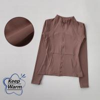 Abrigo Deportivo para Mujer Chaqueta de Yoga de Terciopelo Ajustada, Manga Larga, Calentador, Para Correr, Pilates, Fitness - details 1