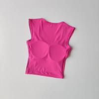 Chaleco Deportivo Nude Elegante Correas Ancha Cuello Cuadrado Material de Nylon - details 4