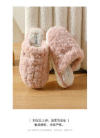 Zapatos de confinamiento transpirables, antideslizantes y cálidos de suela gruesa de color sólido, pantuflas para el hogar. - details 12