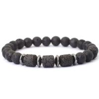 Noter, nueva Pulsera novedosa para hombre, Ojos de tigre naturales, Pulsera con cuentas de roca volcánica, regalo para él, Pulsera de hematita Heag Braslet Pulsera Homme - details 8