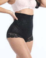 Aiithuug-bragas de Control de barriga, exquisitas bragas moldeadoras de cuerpo de encaje con cremallera con gancho interior, levantamiento de glúteos - details 13