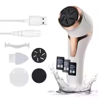 Dispozitiv electric de îndepărtare a calusului pentru picioare, pile electronice pentru picioare, instrumente de pedichiură pentru pielea moartă dura, călcâiele picioarelor crăpate, reîncărcabile - detalii 1