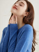 LINY XIN Women's Crew Neck Cardigan Sweater 100% Merino Wool Spring Fall Lightweight Soft Long Sleeve Knitted Coat - details 45