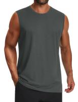 MAGCOMSEN Camiseta sin mangas para hombre UPF 50+ Camisa sin mangas de algodón Camisas de entrenamiento de gimnasio informales ligeras Camiseta de enfriamiento muscular - details 14