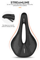 TOSEEK Full Carbon Saddle MTB/Road Bike Saddle 143/155MM Super Light Leather Carbon Cushions 135g Carbon Rails Bicycle Seat - details 7