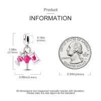 Encanto de Plata Esterlina S925 Unicornio Floral Mariposa Para Pulsera Original de 3mm Joyería Fina de Cumpleaños para Mujeres Regalo de Piedra Principal de Zirconio - details 11