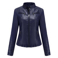Chaqueta de cuero de imitación para mujer, abrigo de motociclista de moda, ropa de primavera y otoño - details 7