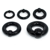 Anillo de cuentas cautivas de acrílico bcr de gran tamaño, 2 piezas, dilatador de tapón para la oreja, guauge, piercing para la nariz, joyería para el cuerpo - details 5