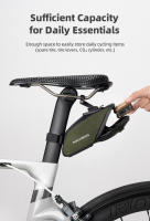 Bolsa de Sillín de Bicicleta ROCKBROS Portátil Impermeable Bolsa de Cola de Ciclismo MTB Bicicleta de Carretera Bolsa de Almacenamiento con Guardabarros Material Poliéster Cierre de Cremallera - details 2