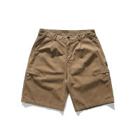 Men Summer Side Pockets Cargo Shorts Solid Color Leisure Outdoors Hiking Motion New Fashion Comfort Cotton Short Trousers Men - details 3