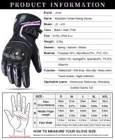 Guantes de Moto Invierno 2025 A Prueba de Viento y Agua de Fibra de Carbono - details 1