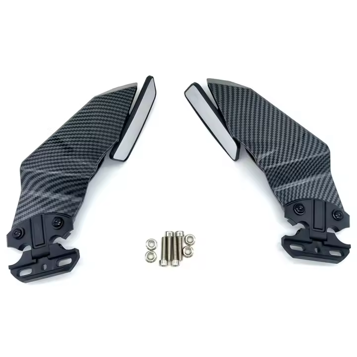 Para Honda CBR500R CBR400R CBR 650R CBR650R CBR1000RR espejos laterales de motocicleta Winglets ala de viento retrovisor giratorio ajustable - 1