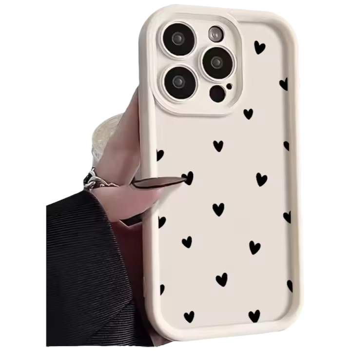 Funda Para iPhone 17 pro Max 17e 14 15 plus 11 12 pro 13 Air 16 Con Patrón De Corazón Super Cool Cubierta De Teléfono Compatible Con Varios Modelos De iPhone - 1