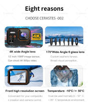 Cámara de Acción 4K60FPS Grabación de Video Impermeable Control Remoto Ligera - details 1